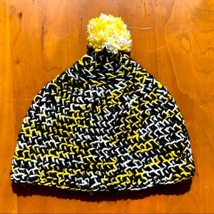 Hand-Crocheted Winter Hat with Pom-Pom